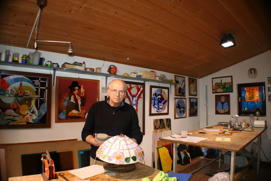 Lino Skira u svom ateljeu