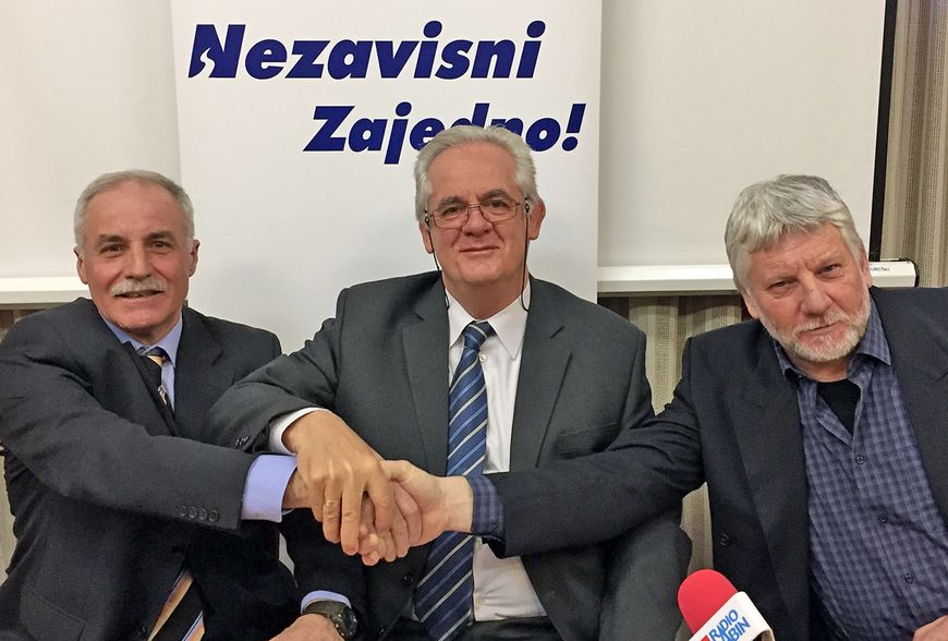 Nezavisni zajedno: Darko Martinović, Silvano Vlačić i Mladen Bastijanić