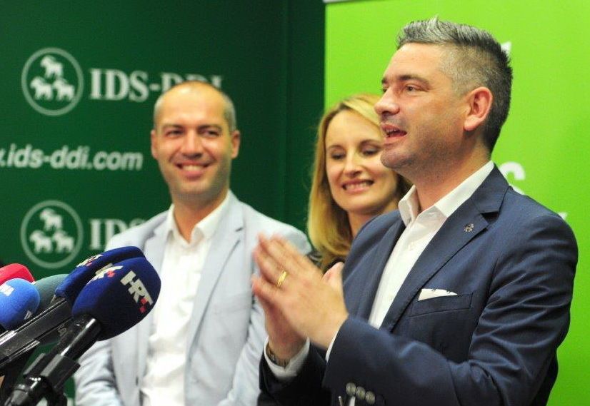 Boris Miletić sa zamjenicima nakon izborne pobjede 