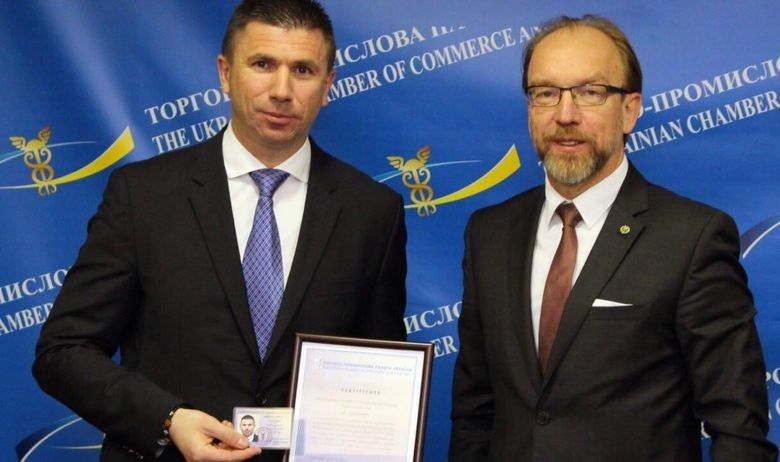 Ivica Pirić s predsjednikom Ukrajinske gospodarske komore (foto: Jutarnji list)