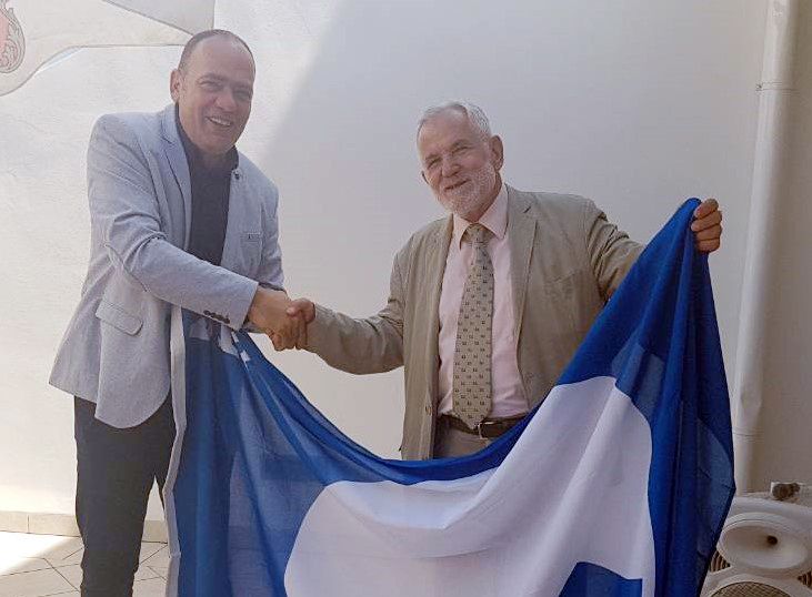 S dodjele Plave zastave koju je primio gradonačelnik Vitasović