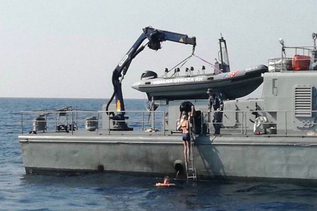 Spašavanje Britanke (foto: Obalna straža RH)
