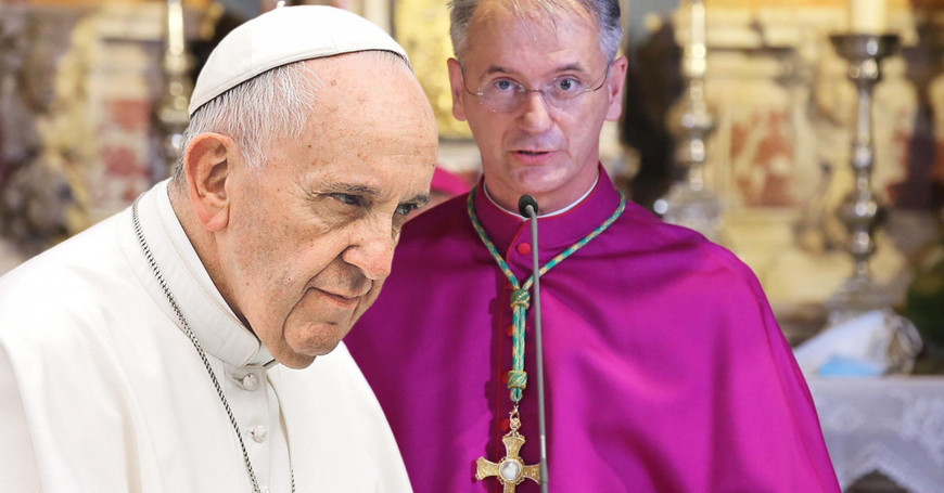 Papa Franjo i Dražen Kutleša (foto: Jutarnji list)