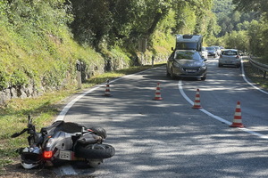 Na cesti za Rabac ozlijeđen motociklist iz Štrmca