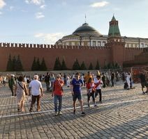 Crveni trg, u pozadini zidine Kremlja