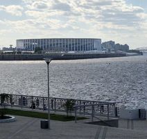 Stadion u Nižnji Novgorodu izgrađen je uz rijeku Volgu