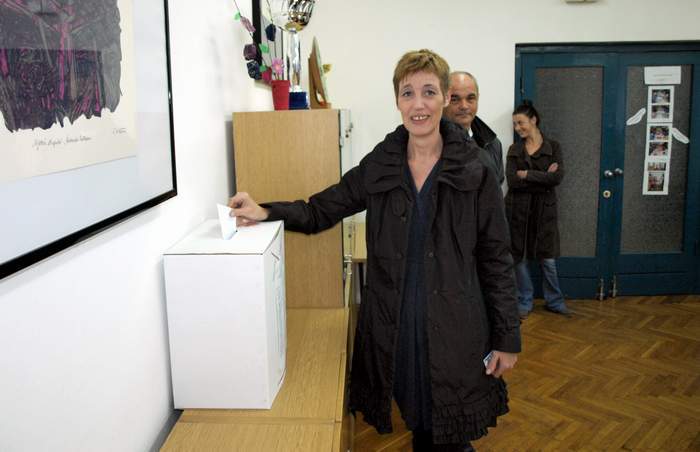 Nansi Tireli, prva na listi Hrvatskih laburista, glasala je u Vinežu