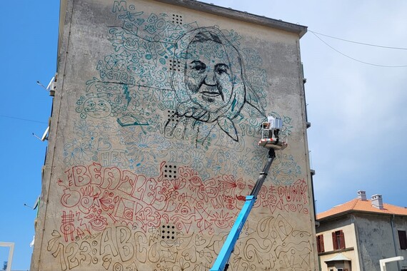 Pula dobiva još jedan mural. Već se vide prvi obrisi