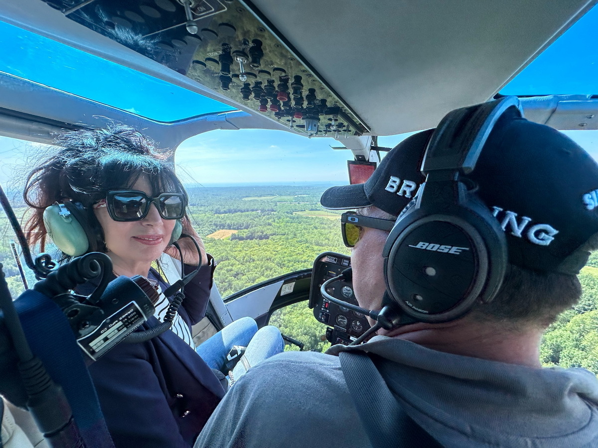 Eleonora Matković Čakić u helikopteru 