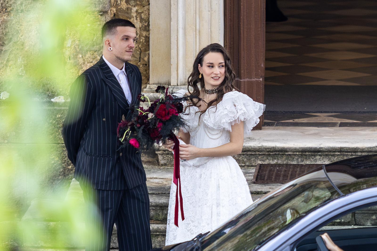 Marko Purišić i Elizabeta Ružić na vjenčanju (Foto: Pixsell/PIXSELL)