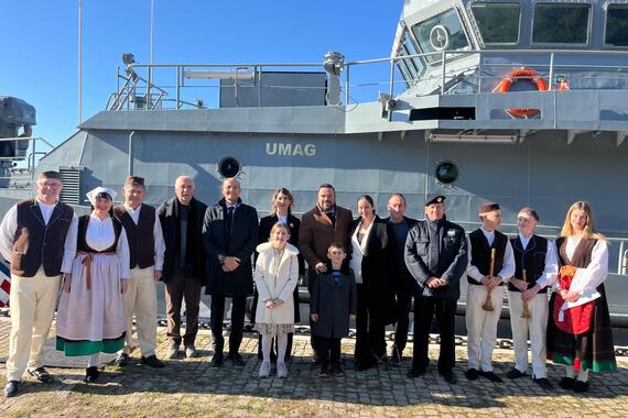 Zoričić i Bassanese u Splitu na primopredaji ratnog broda Umag 