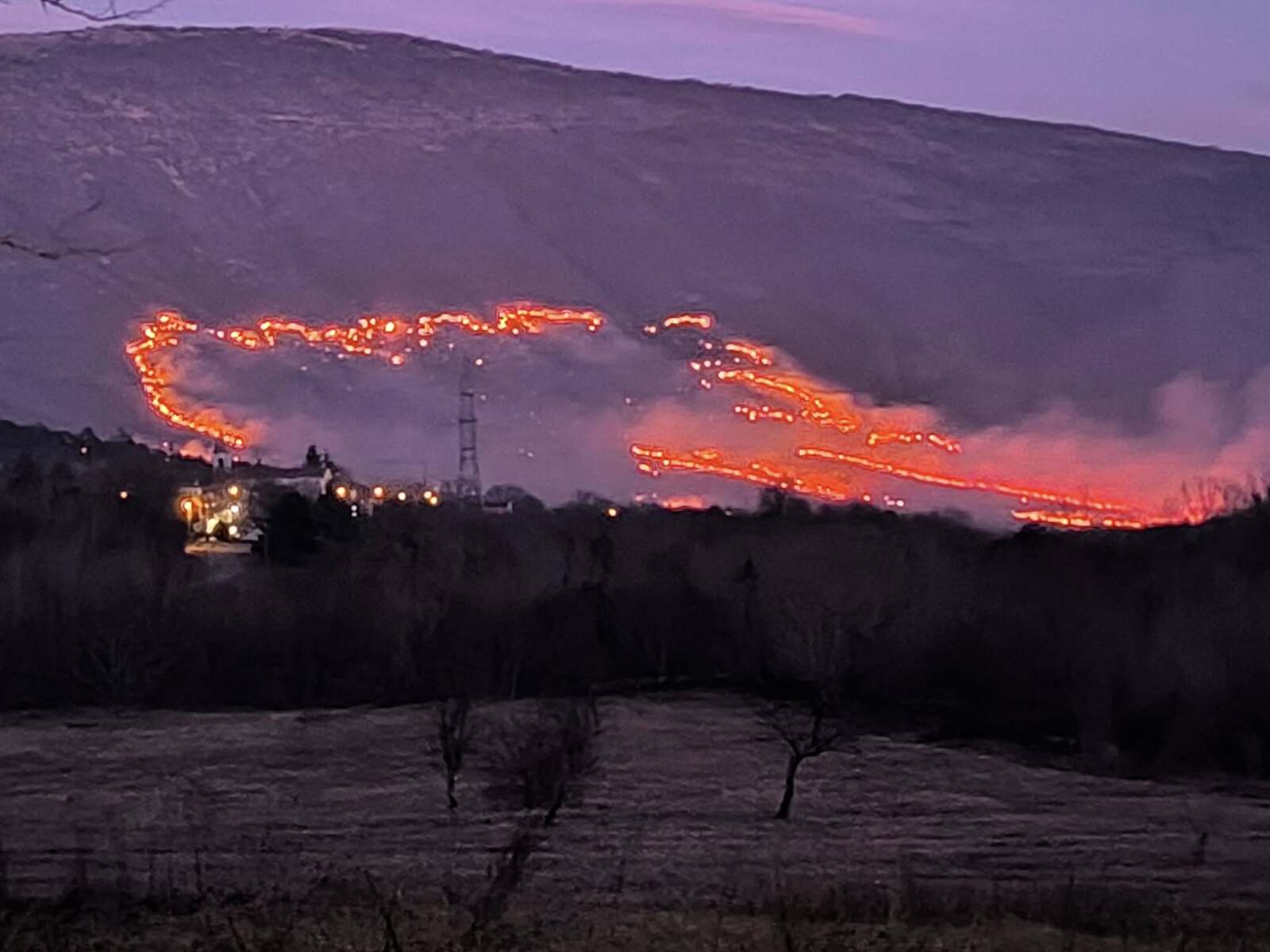 Požar snimljen iz Kožljaka (Foto: Čitatelj)