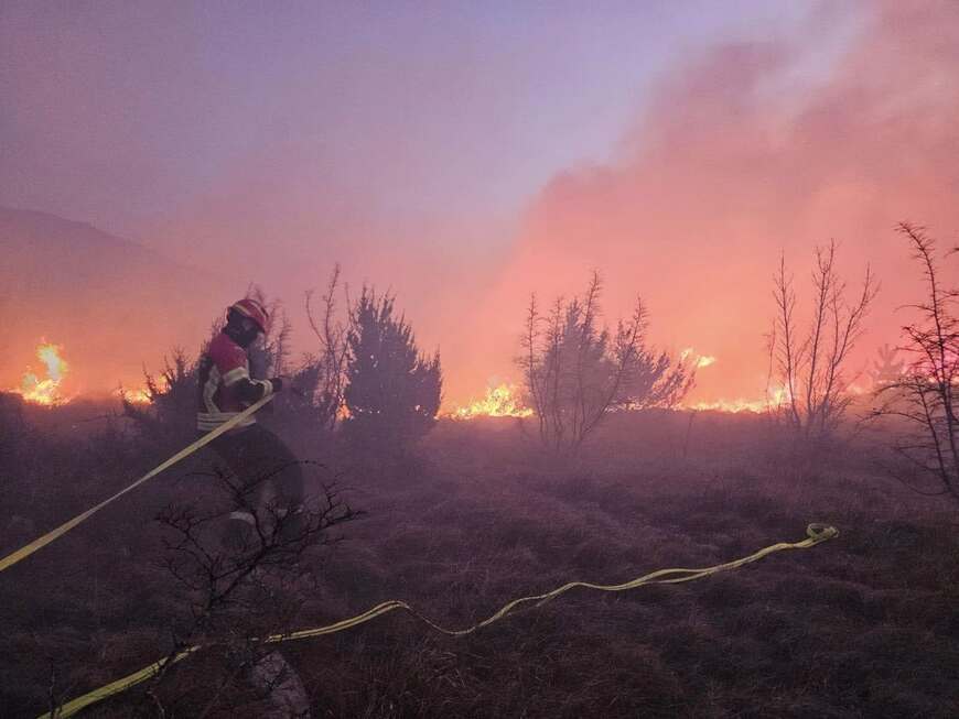 Vatrogasci u borbi s vatrenom stihijim (Foto: JVP Rovinj)