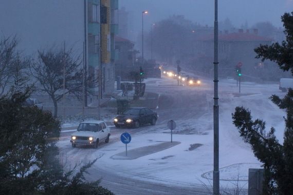 Na Labinštini i Ćićariji pao snijeg: Najviše snijega u Rapcu