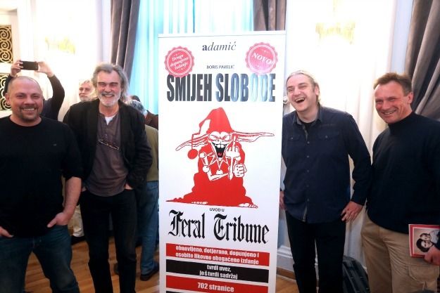 S promocije knjige "Smijeh slobode - uvod u Feral Tribune"