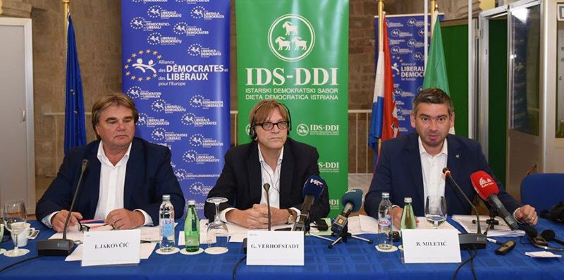Ivan Jakovčić, Guy Verhofstadt i Boris Miletić