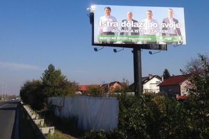 Jumbo plakat u Zagrebu: Istra dolazi po svoje