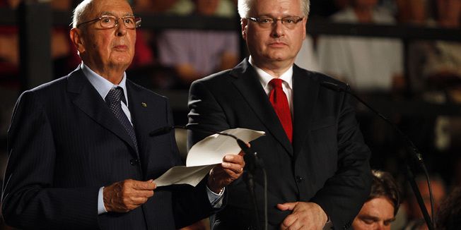 Giorgio Napolitano i Ivo Josipović.