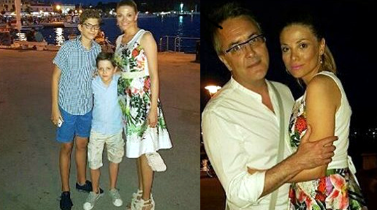 Lejla Filipović sa sinovima Dinom i Armanom te suprugom Tarikom (foto: Story/Instagram)