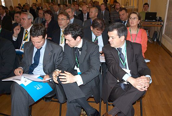 Predstavnici katalonskog CDC-a na Međunarodnoj liberalnoj konferenciji, održanoj 29. travnja 2010. u Poreču.