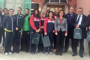 Prijem za ženske stolnoteniske reprezentacije Hrvatske i Ukrajine 