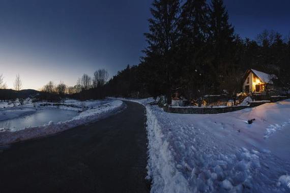 Na Ćićariji zimska idila, na Učku stiže novi snijeg