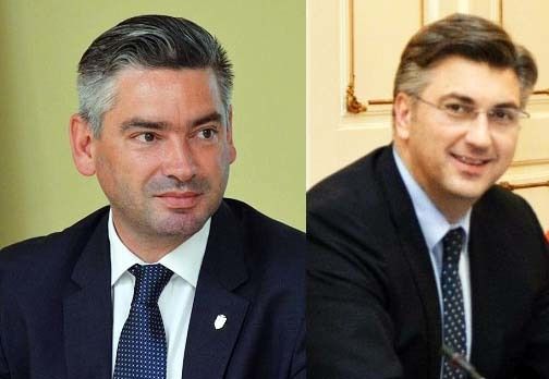Predsjednik IDS-a Boris Miletić i predsjednik HDZ-a Andrej Plenković