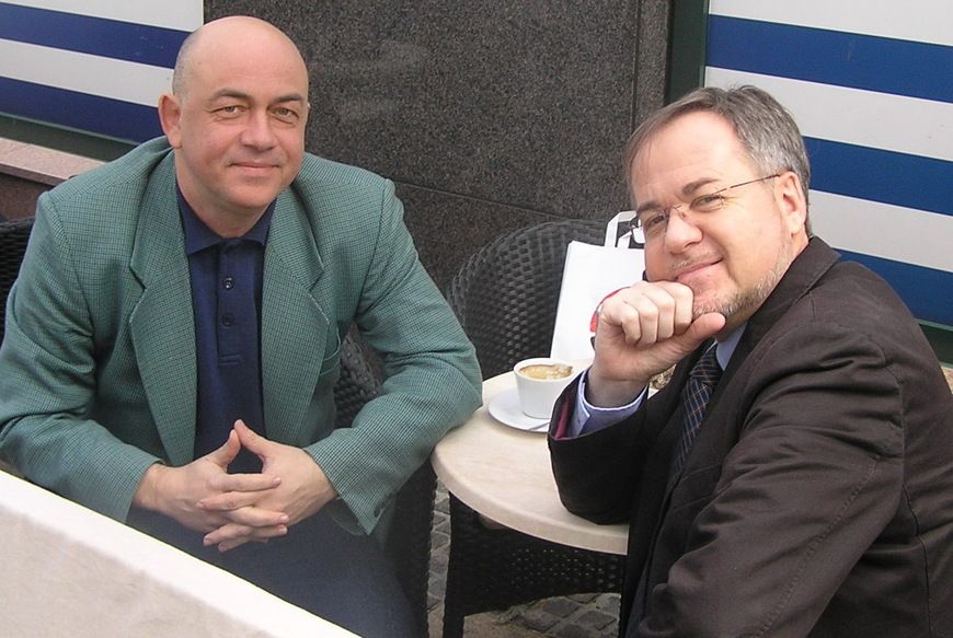 Drago Pilsel (desno) s našim kolumnistom Damirom Strugarom 