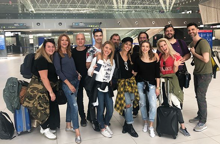 Franka i njen tim na aerodromu (foto: Jutarnji list/Instagram)