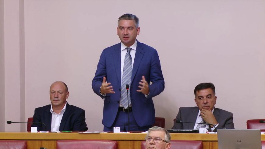 IDS-ovi saborski zastupnici Giovanni Sponza, Boris Miletić i Tulio Demetlika  