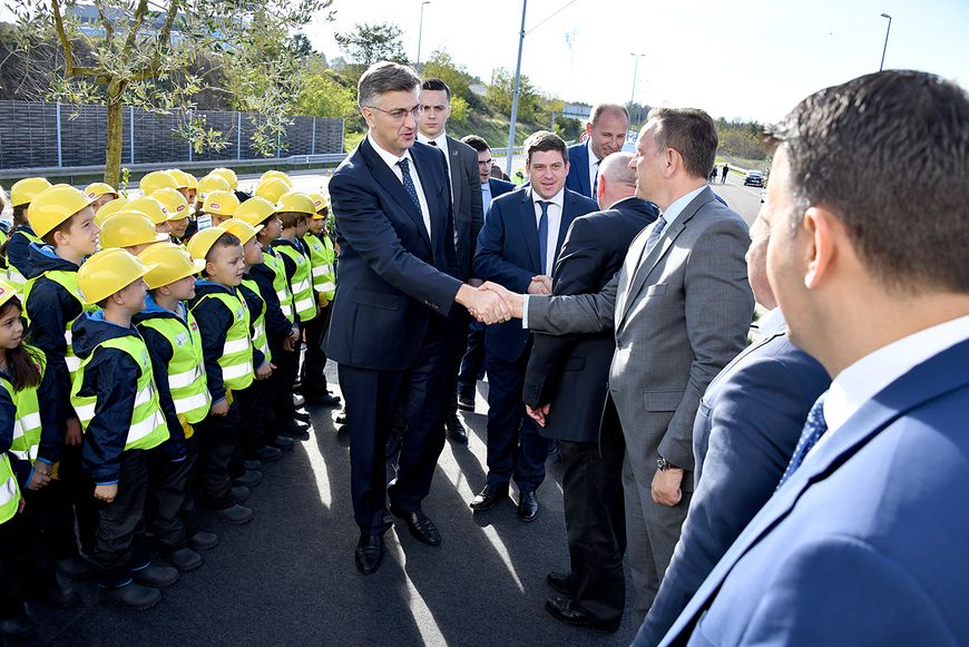 Premijer Plenković na svečanosti početka izgradnje punog profila od Pazina do Tunela Učka (foto: Roberto Matković)