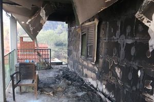 Izgorjelo prizemlje kuće u Bonacima kraj Poreča