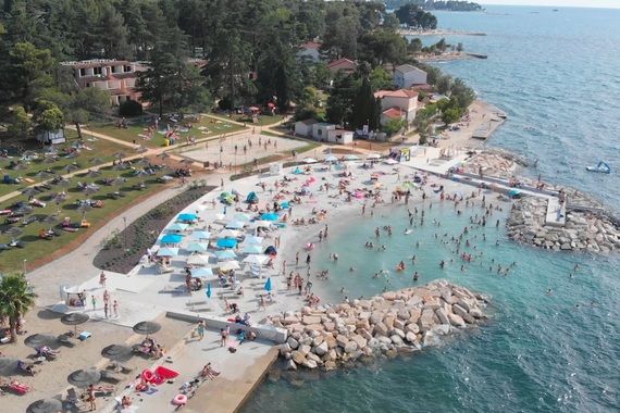 Evo koliko je plaža uređeno u Poreču! Uskoro novi radovi