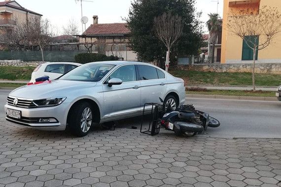 Što se dogodilo u Rovinju? Na tlu motor, kraj njega auto