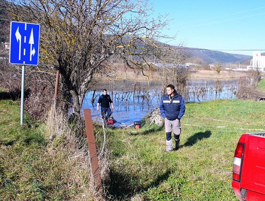 Poplava u općini Raša u veljači ove godine (foto: Roberto Matković)