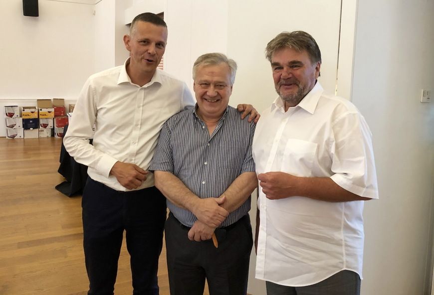 Valter Flego, Fabrizio Radin i Ivan Jakovčić 