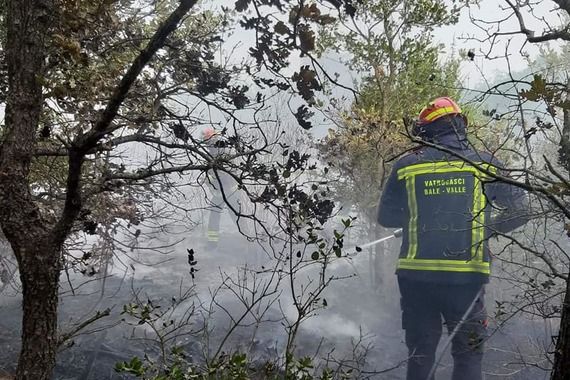 Gorjelo kraj Bala: Na terenu 7 vatrogasaca i 3 vozila (foto)