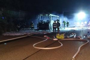 Buktinja na njemačkoj cesti: Izgorio autobus Črnja Toursa iz Rovinja