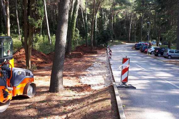 Uređuje se novo parkiralište kraj Doma zdravlja Poreč