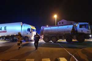 Kamion Plodina otklizio u jarak u Rovinju: izvukao ga kolega