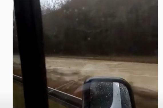 Nabujala rijeka Mirna: pogledajte video s ceste prema Buzetu