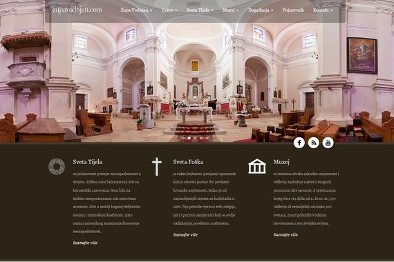 Crkva ukorak s vremenom: Web stranica vodnjanske župe