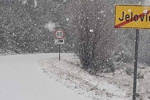 Na Učki i Ćićariji pao snijeg, u ponedjeljak moguć i u nižem području