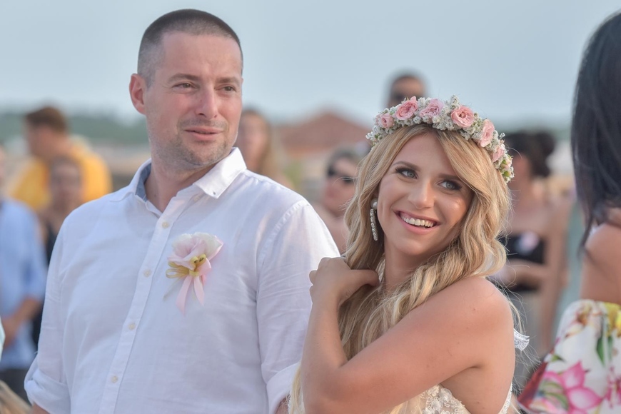  Vatroslav i Valentina Tijan vjenčali su se na plaži u Ražancu (foto: Dino Stanin/PIXSELL)