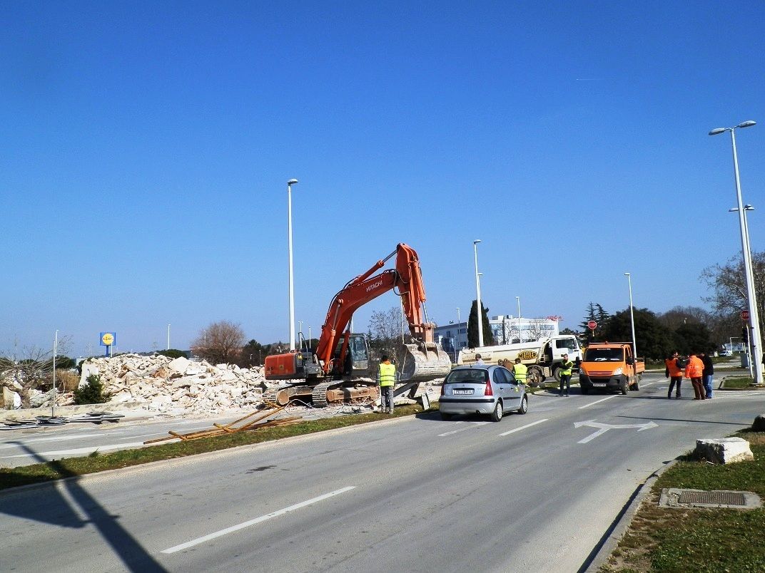 Počeli su radovi na kružnom toku u Šijani