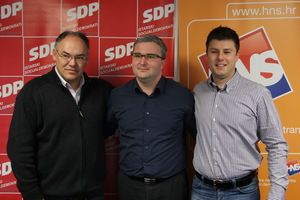 Koalicija SDP-HNS-HSU predstavila kandidate za gradonačelnika i zamjenika gradonačelnika Buzeta