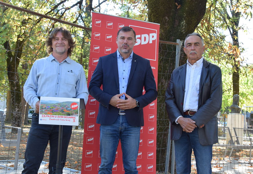 Na predstavljanju kandidata SDP-a za Gradsko vijeće Grada Pazina