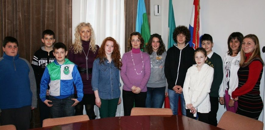 Zamjenica gradonačelnika Nadia Štifanić Dobrilović primila je učenike odjela harmonike