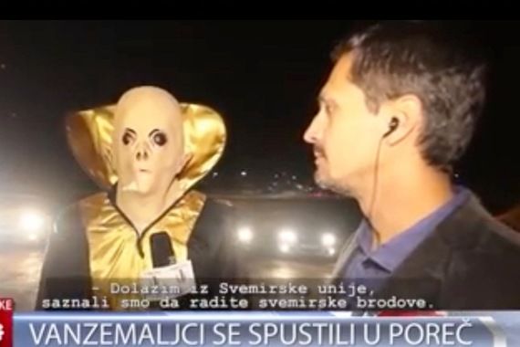 Vanzemaljac došao u Poreč: Pogledajte najkreativniji predizborni spot (video)