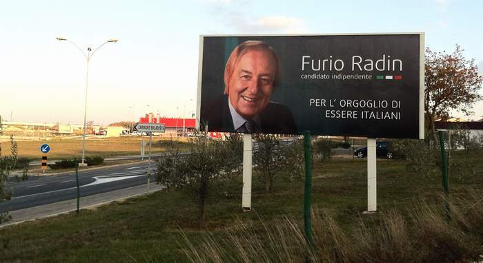 Furio Radin se dao u trošak, pa je za svoju izbornu kampanju dao tiskati i jumbo plakate